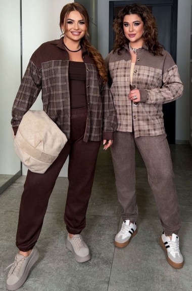 Замшевый костюм DOL-401A920