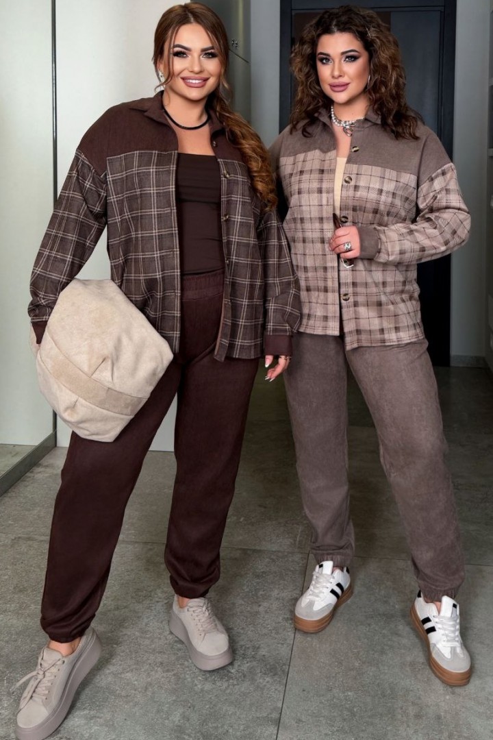 Замшевый костюм DOL-401A920