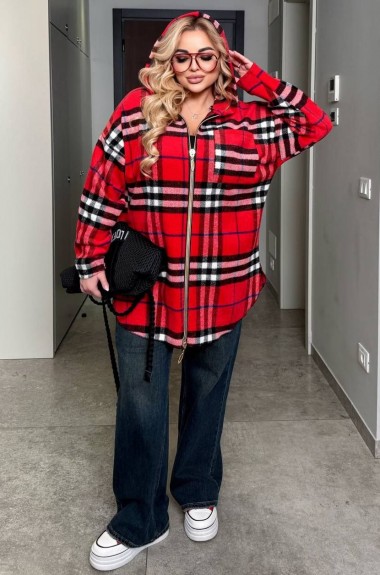 Кардиган на молнии с капюшоном AD-7998.1A320