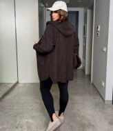 Кардиган на молнии с капюшоном AD-7998.1A320