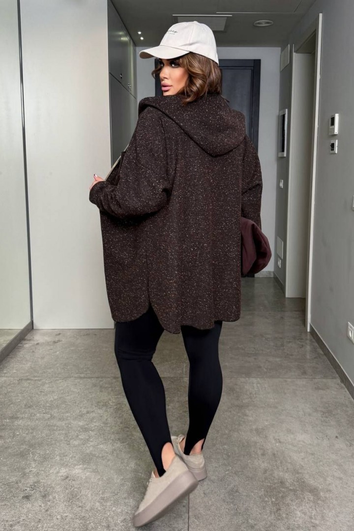 Кардиган на молнии с капюшоном AD-7998.1A320