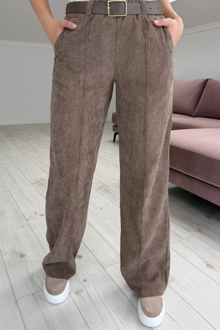 Брюки из вельвета на резинке KG-44A400B450