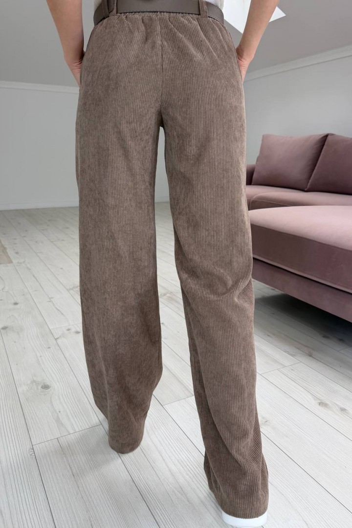 Брюки из вельвета на резинке KG-44A400B450