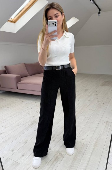 Брюки из вельвета на резинке KG-44A400B450