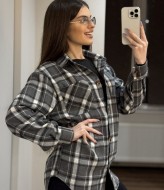 Трендовая рубашка в клетку MIK-2480A390