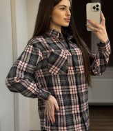 Трендовая рубашка в клетку MIK-2480A390