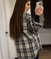 Трендовая рубашка в клетку MIK-2480A390