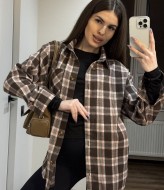 Трендовая рубашка в клетку MIK-2480A390