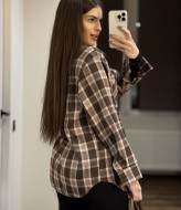 Трендовая рубашка в клетку MIK-2480A390