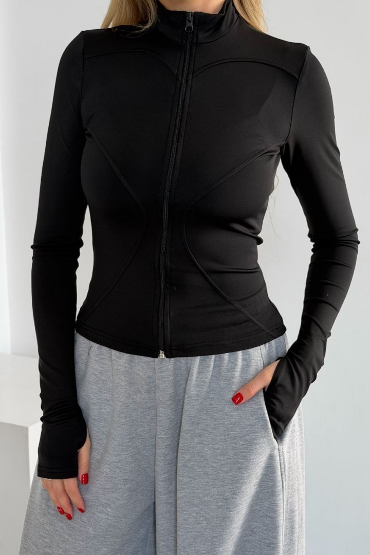 Лонгслів на змійці з довгим рукавом MIK-1697A320