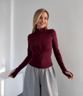 Лонгслів на змійці з довгим рукавом MIK-1697A320