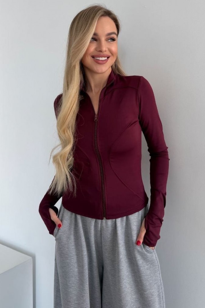 Лонгслів на змійці з довгим рукавом MIK-1697A320