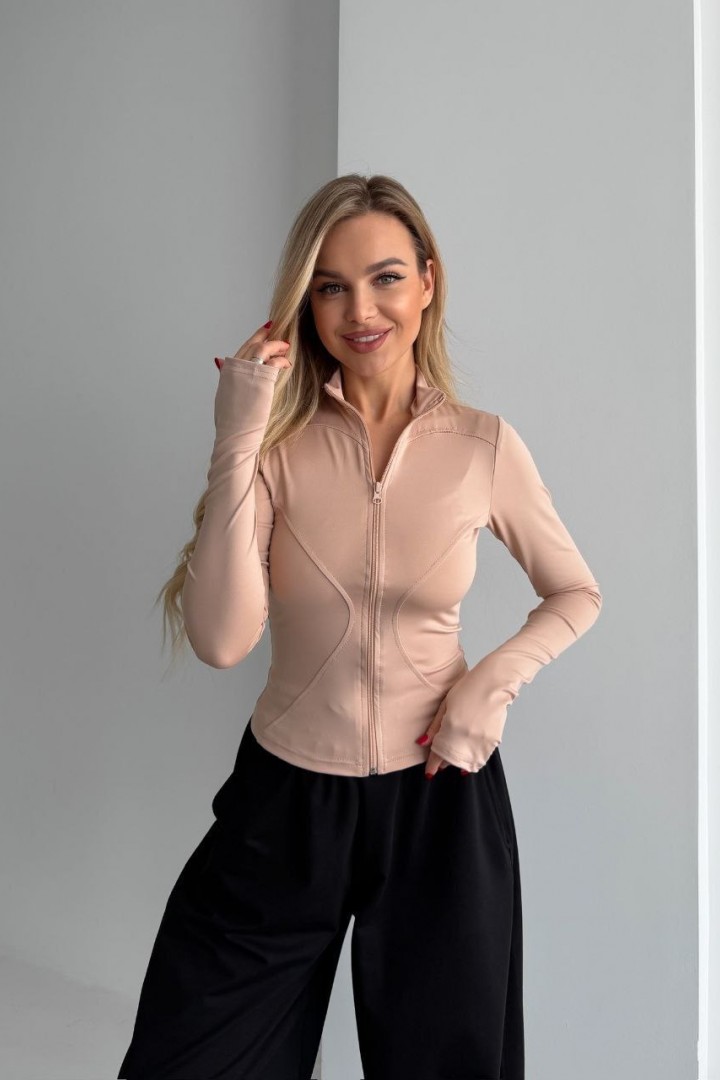 Лонгслів на змійці з довгим рукавом MIK-1697A320