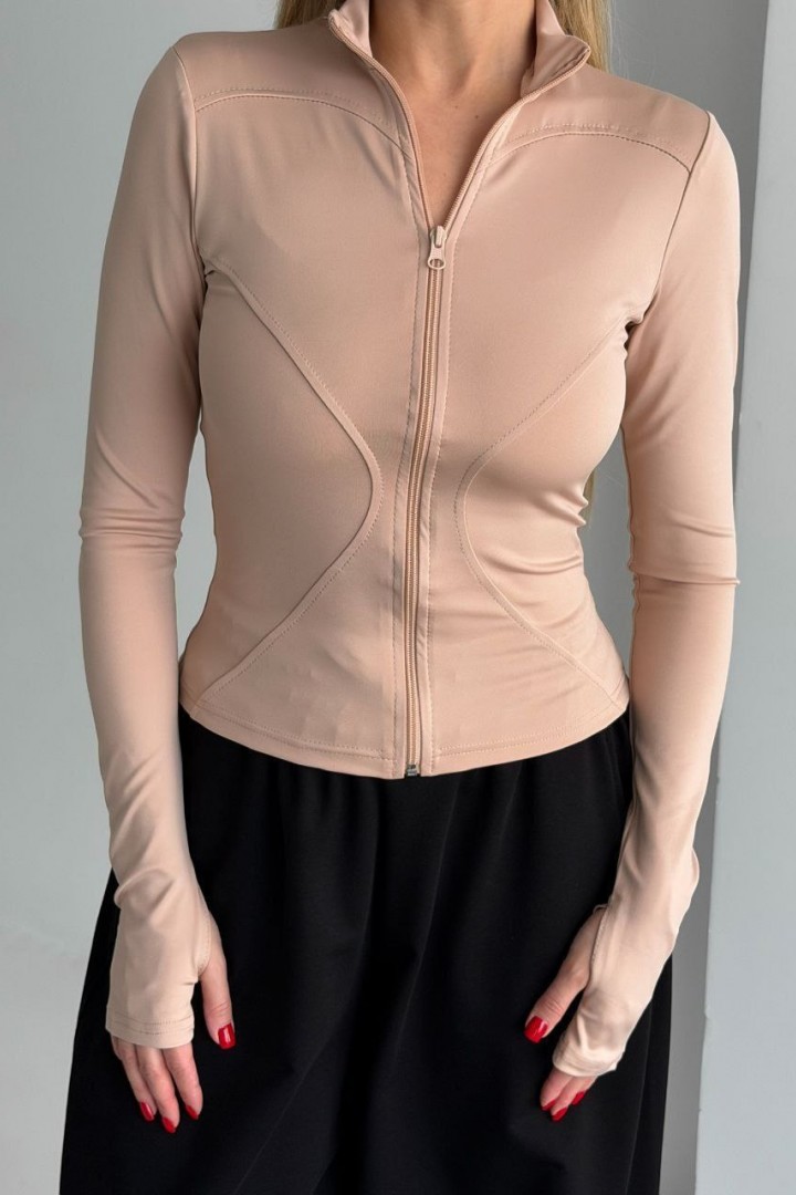 Лонгслів на змійці з довгим рукавом MIK-1697A320