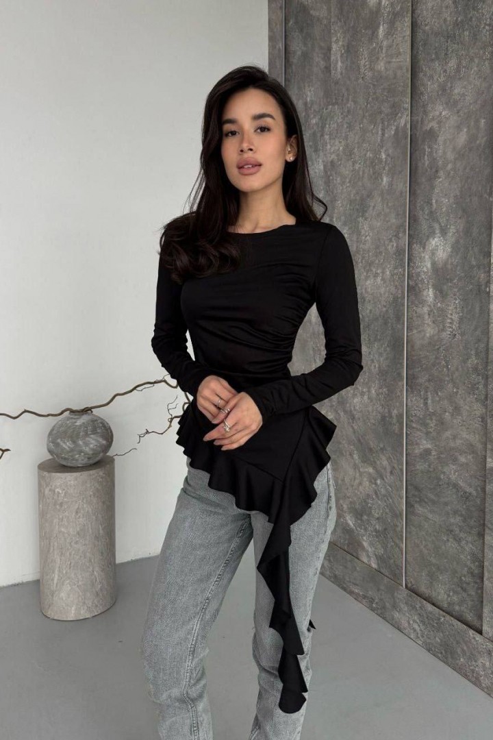 Стильный лонг с воланами MIK-5174A259