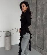 Стильный лонг с воланами MIK-5174A259