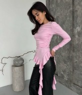 Стильный лонг с воланами MIK-5174A259