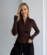 Лонгслів на змійці з довгим рукавом MIK-1697A320