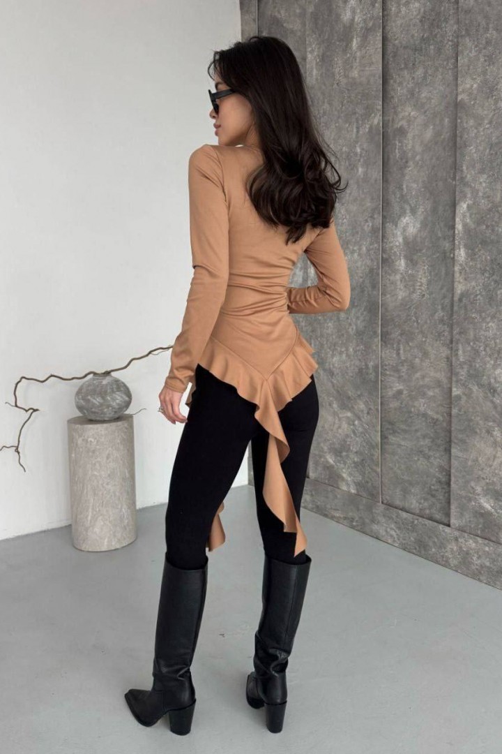 Стильный лонг с воланами MIK-5174A259