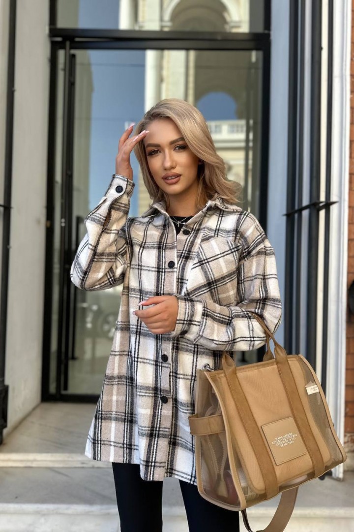 Свободная тёплая рубашка TS-425.4A470