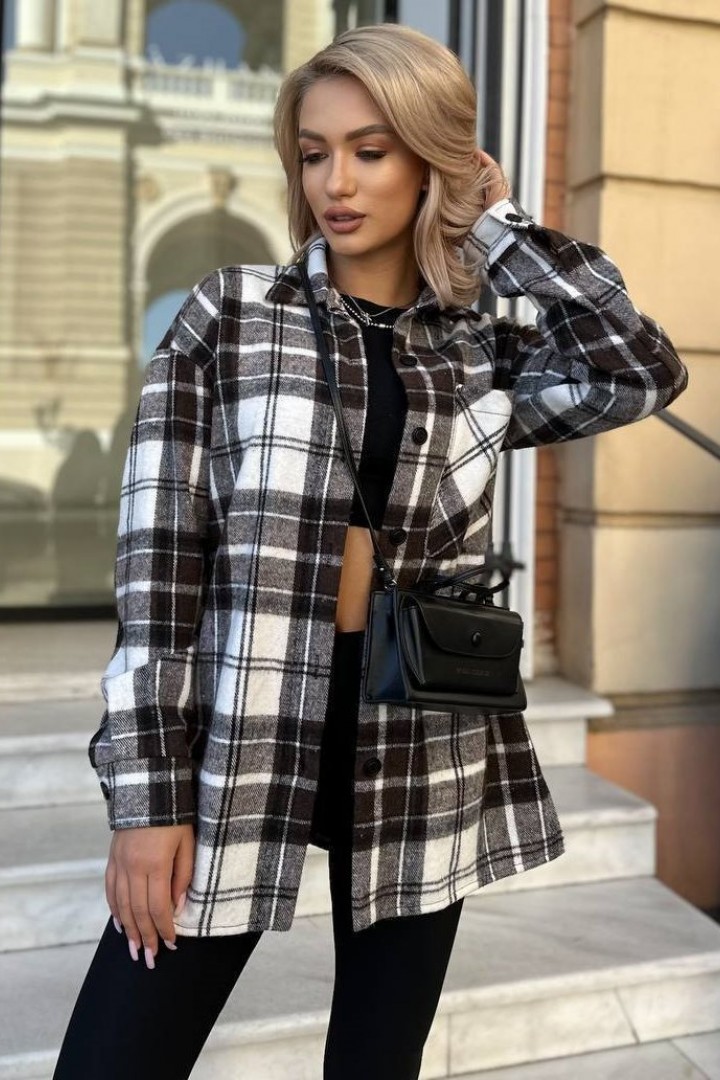 Свободная тёплая рубашка TS-425.4A470