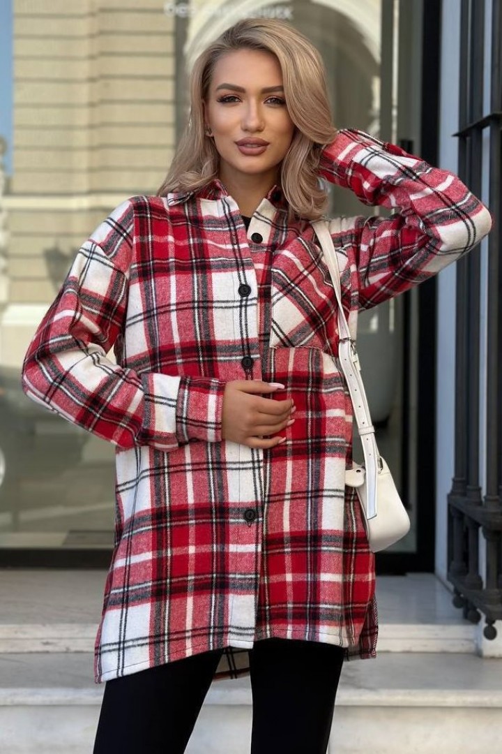 Свободная тёплая рубашка TS-425.4A470