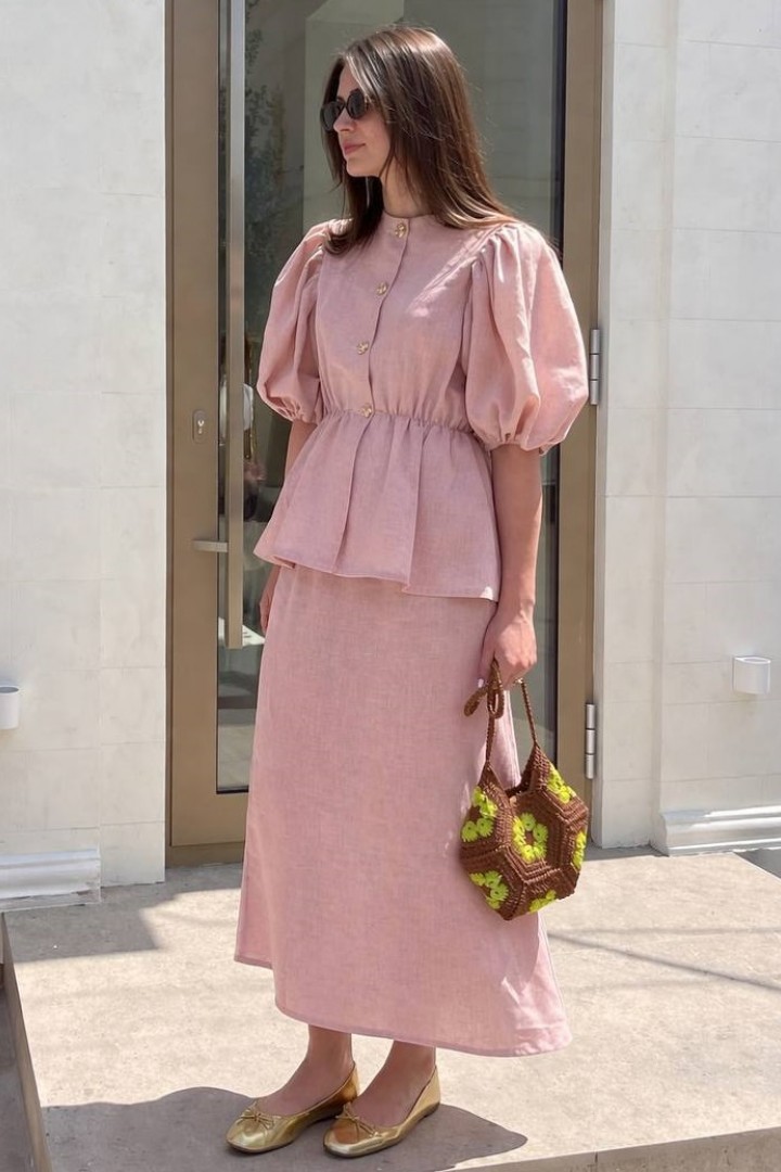 Льняной костюм SSY-042A700