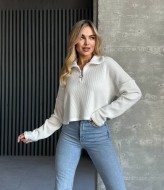 Вязаный свитер на молнии EVD-326A399