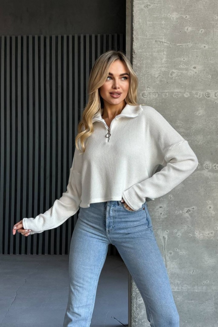 Вязаный свитер на молнии EVD-326A399