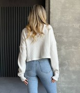 Вязаный свитер на молнии EVD-326A399