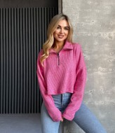 Вязаный свитер на молнии EVD-326A399