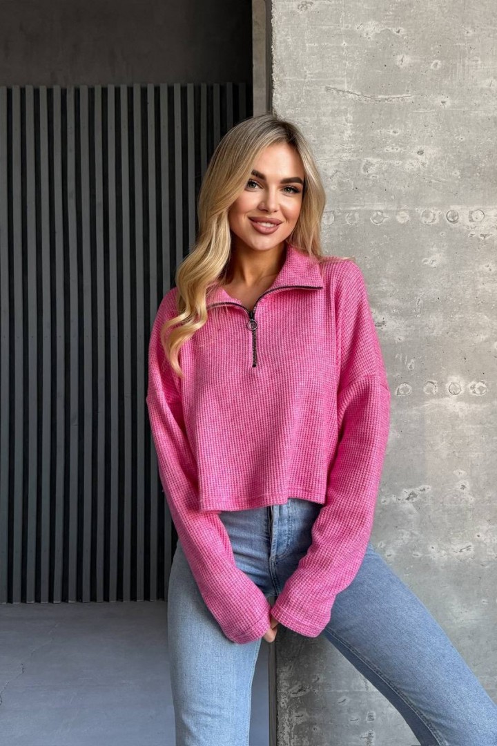 Вязаный свитер на молнии EVD-326A399