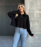 Вязаный свитер на молнии EVD-326A399