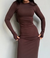 Довга облягаюча сукня EVD-395A350