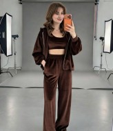 Велюровый костюм тройка EVD-402A599