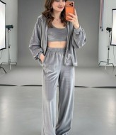 Велюровый костюм тройка EVD-402A599