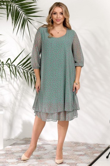 Платье шифоновое на подкладке DV-R3726A550