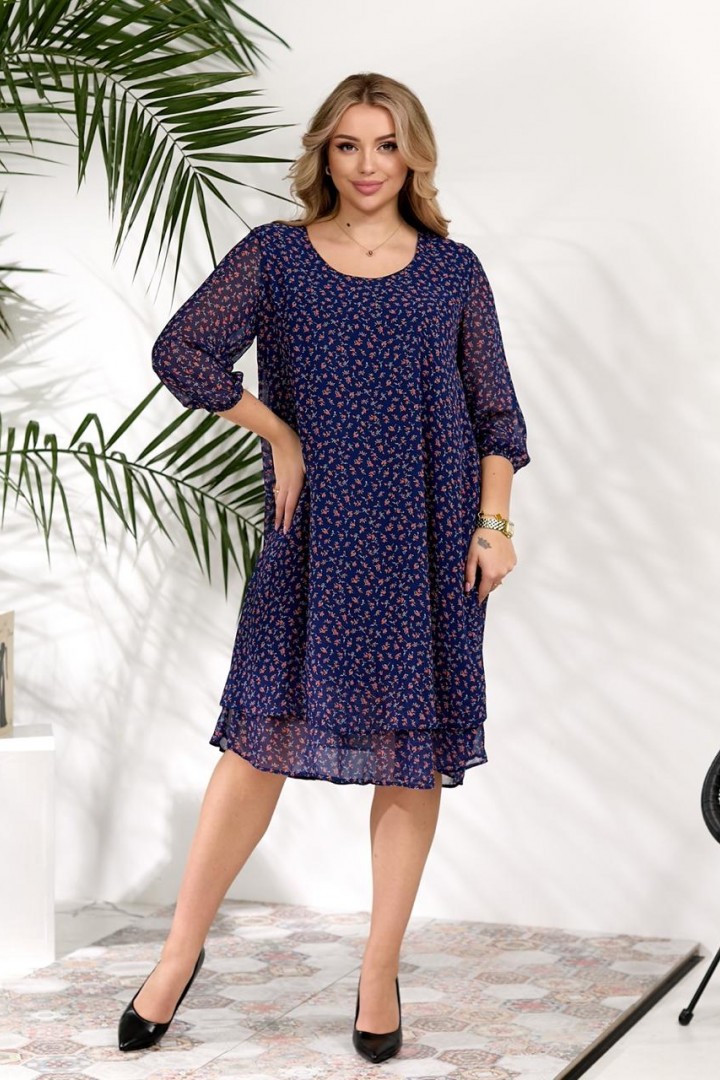 Платье шифоновое на подкладке DV-R3726A550