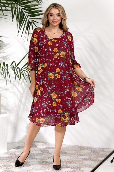 Платье шифоновое на подкладке DV-R3726A550