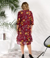 Платье шифоновое на подкладке DV-R3726A550