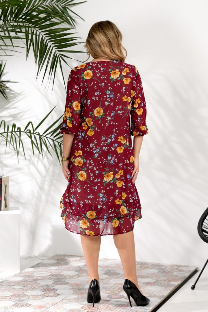 Платье шифоновое на подкладке DV-R3726A550