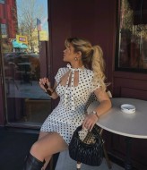 Платье в горох MPK-444A470