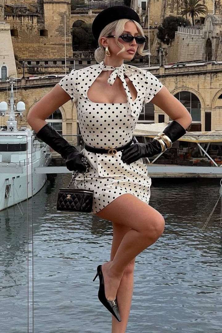 Платье в горох MPK-444A470