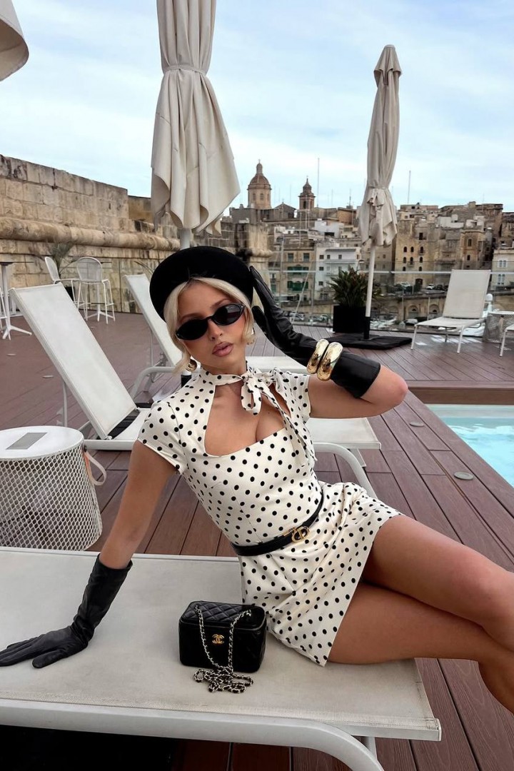 Платье в горох MPK-444A470