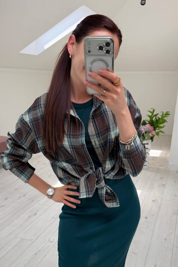 Платье приталенное в рубчик KG-708.1A280