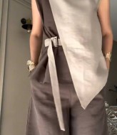 Льняной прогулочный костюм LOU-1419A850