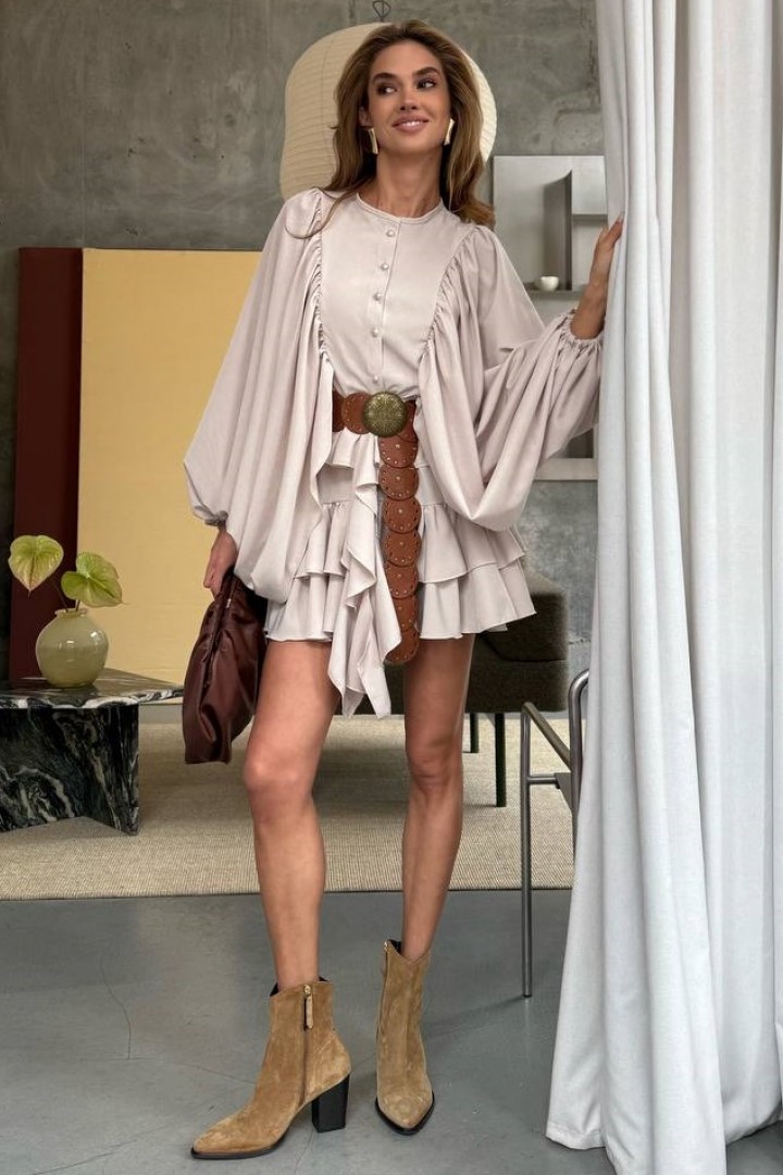 Шелковое платье TOR-2635A750