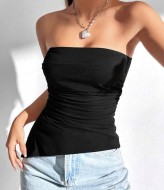 Однотонный топ без бретелек MIK-1743A195