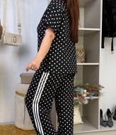 Прогулянковий костюм в горошек ME-546A750