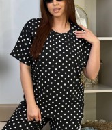 Прогулянковий костюм в горошек ME-546A750